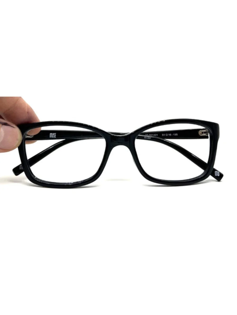 Muse 35-001421 Black Cat Eye Authentic Eyeglass Frames 51-16-135